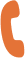 Orange phone handset icon