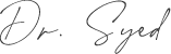 Dr. Syed Signature