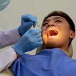 tooth repaired with dental bonding